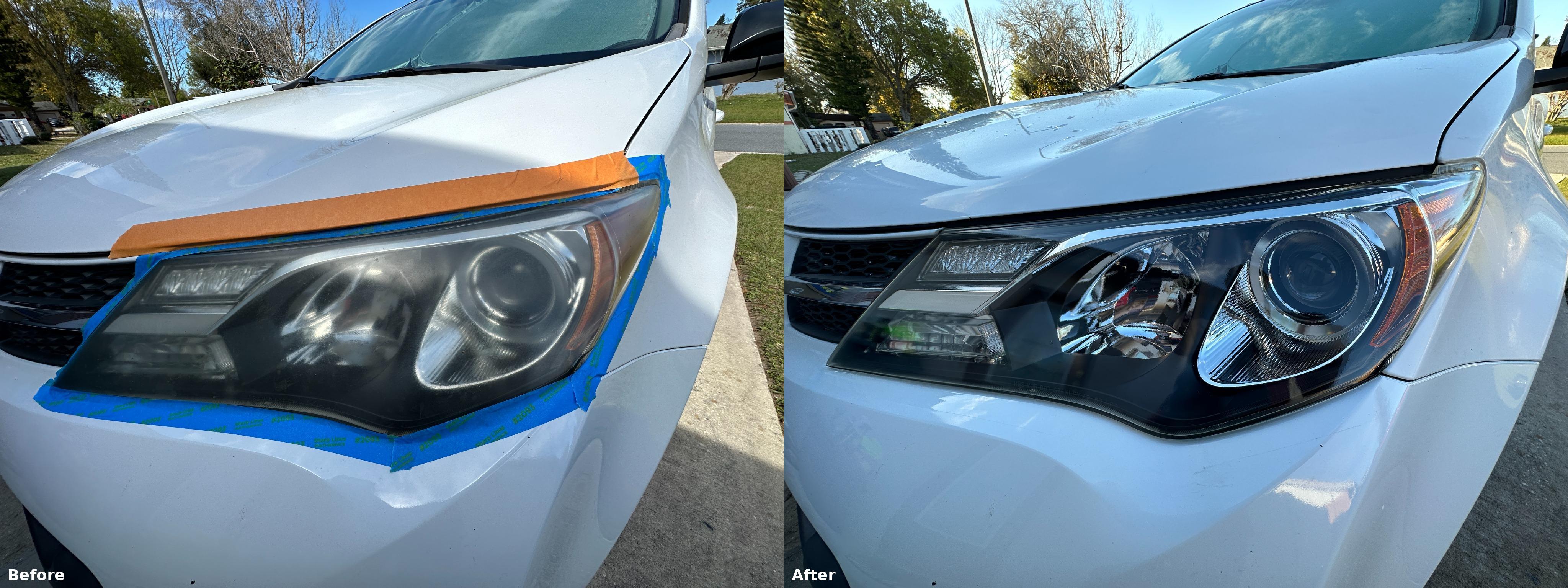 Right before and after